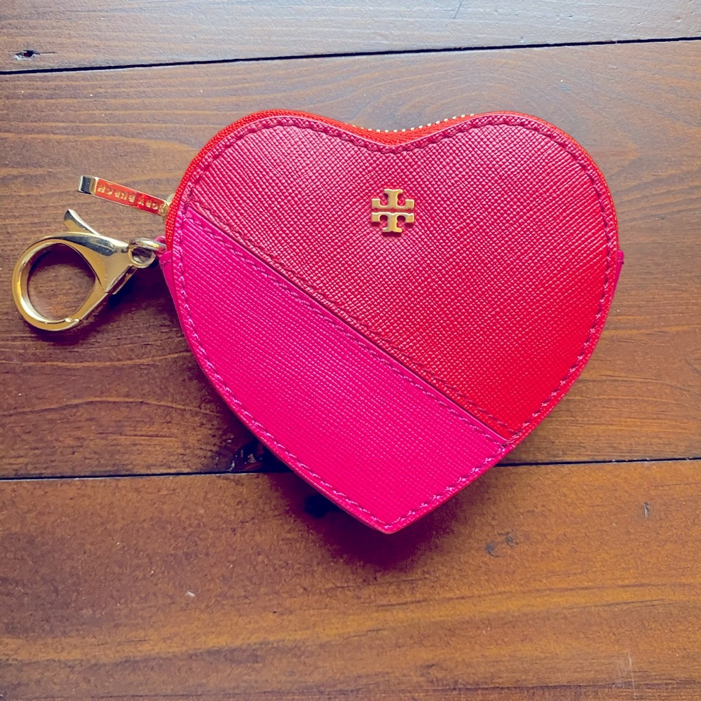 Tory Burch leather key pouch / charm